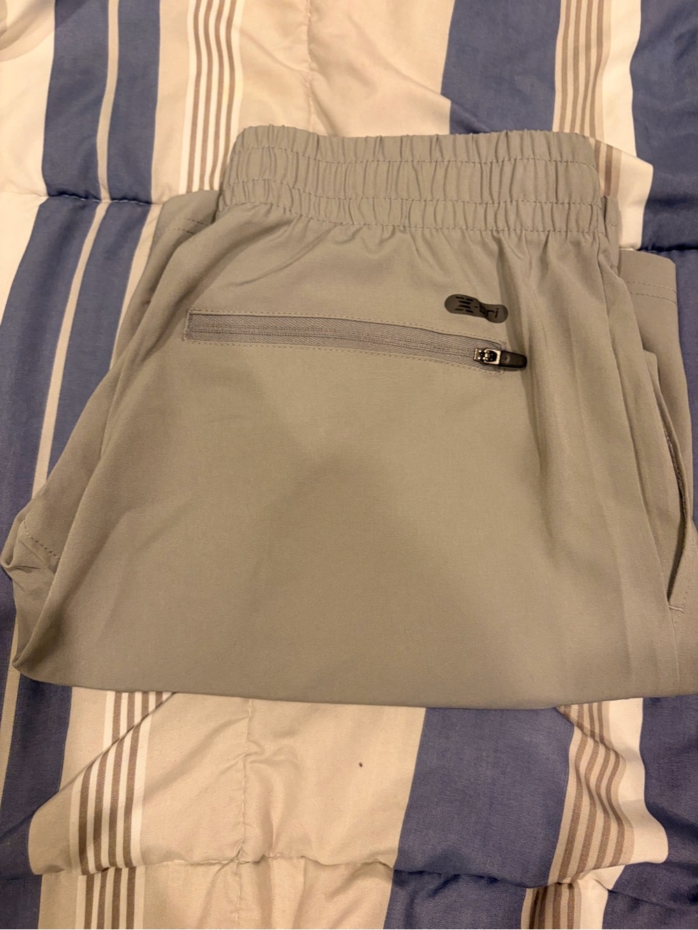 RBX Light Gray Kids Sweatpants with Zipper Pocket